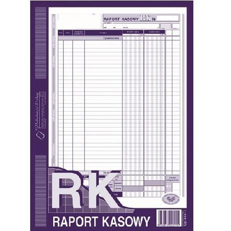Druk-raport kasowy A4 410-1 Druk-raport kasowy A4 410-1