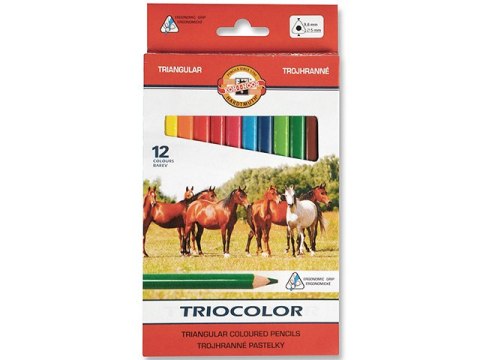 Kredki KOH-I-NOOR Triocolor 12 kolorów