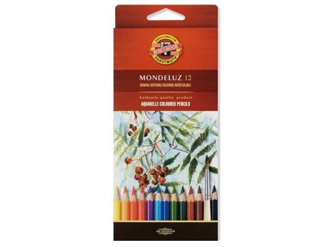 Kredki akwarelowe KOH-I-NOOR Mondeluz 12 kolorów Kredki akwarelowe KOH-I-NOOR Mondeluz 12 kolorów
