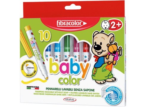 Mazaki 10 kolorów FIBRACOLOR Baby Color od 2 lat Mazaki 10 kolorów FIBRACOLOR Baby Color od 2 lat