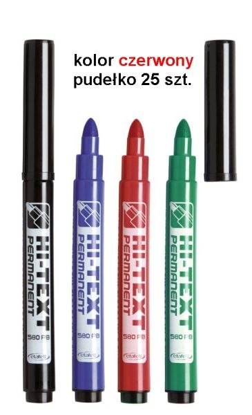 Permanent FIBRACOLOR Hi-Tech 580 okrągły czerwony 25szt. Permanent FIBRACOLOR Hi-Tech 580 okrągły czerwony 25szt.