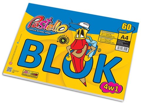 Blok 4w1 A4 60k. PASTELLO