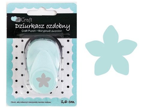 Dziurkacz ozdobny DPCRAFT 1,6cm Płatek Dziurkacz ozdobny DPCRAFT 1,6cm Płatek