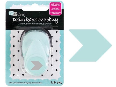 Dziurkacz ozdobny DPCRAFT 1,6cm Strzałka Dziurkacz ozdobny DPCRAFT 1,6cm Strzałka