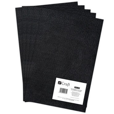 Filc poliestrowy DPCRAFT A4 5szt. - Black Filc poliestrowy DPCRAFT A4 5szt. - Black
