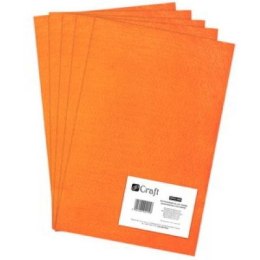 Filc poliestrowy DPCRAFT A4 5szt. - Orange