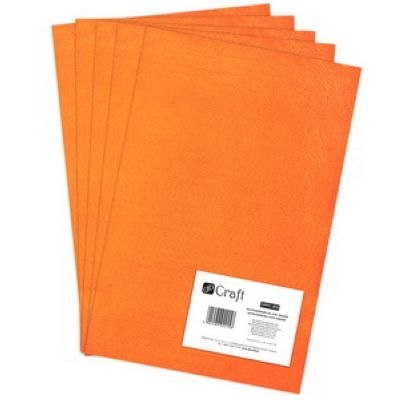 Filc poliestrowy DPCRAFT A4 5szt. - Orange Filc poliestrowy DPCRAFT A4 5szt. - Orange