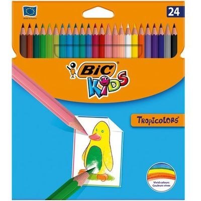 Kredki BIC Tropicolors cienkie 24 kolory Kredki BIC Tropicolors cienkie 24 kolory