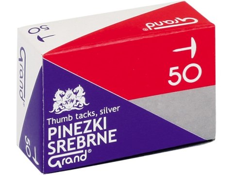 Pinezki GRAND S50 srebrne a'10 Pinezki GRAND S50 srebrne a'10