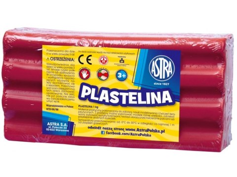 Plastelina ASTRA 1kg różowa Plastelina ASTRA 1kg różowa
