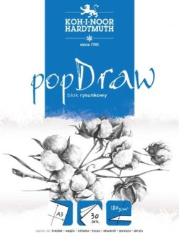 Blok rysunkowy A3 30k. KOH-I-NOOR Pop draw 180g