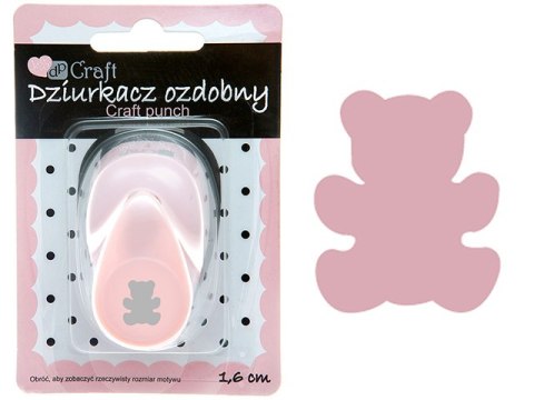 Dziurkacz ozdobny DPCRAFT 1,6cm Miś Dziurkacz ozdobny DPCRAFT 1,6cm Miś