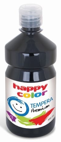 Farba tempera HAPPY COLOR Premium 500ml nr 9 - czarny Farba tempera HAPPY COLOR Premium 500ml nr 9 - czarny