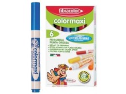 Mazaki 6 kolorów FIBRACOLOR Color Maxi