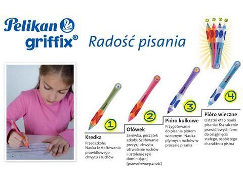 Ołówek PELIKAN Griffix czerwony Ołówek PELIKAN Griffix czerwony