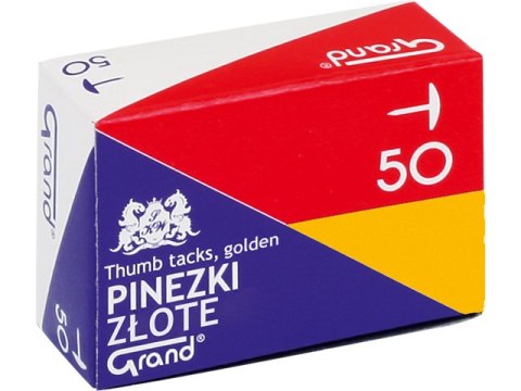 Pinezki GRAND G50 złote - A"10 Pinezki GRAND G50 złote - A"10