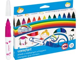 Pisaki FIORELLO Comfort 12 kolorów z trójkątnym uchwytem GR-F865
