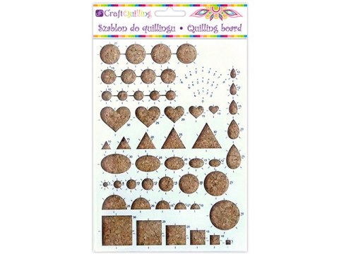 Szablon do quillingu DPCRAFT Różne kształty (QGSQ-002) Szablon do quillingu DPCRAFT Różne kształty (QGSQ-002)