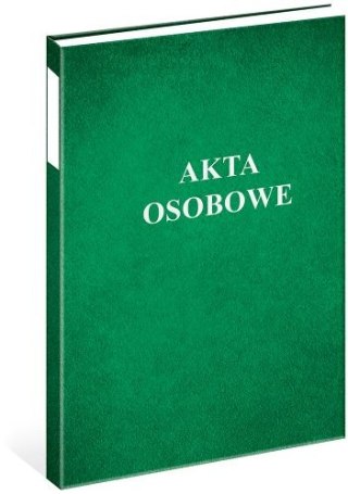 Teczka akt osobowych oklejana A4 (z bindą) INTERDRUK 04 zielona