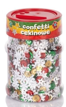 Confetti cekinowe kółka ASTRA mix świąteczny 100g