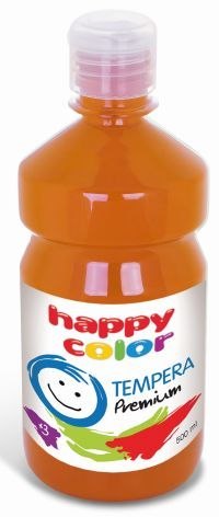 Farba tempera HAPPY COLOR Premium 500ml nr 45 - ciemnopomarańczowy