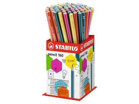 Ołówek STABILO 160 HB MIX Display 72 szt.