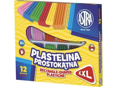 Plastelina ASTRA prostokątna 12 kolorów Plastelina ASTRA prostokątna 12 kolorów