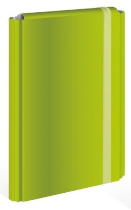 Teczka z gumką twarda oprawa A4+ INTERDRUK zielona fluo