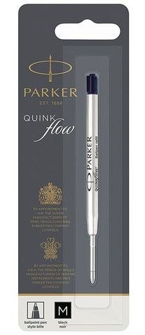 Wkłady do długopisów PARKER QuinkFlow czarny (M) na blistrze