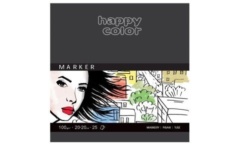 Blok do markerów HAPPY COLOR 100g 20x20cm 25k. Blok do markerów HAPPY COLOR 100g 20x20cm 25k.