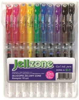 Długopisy żelowe DONG-A Zone 10 kolorów