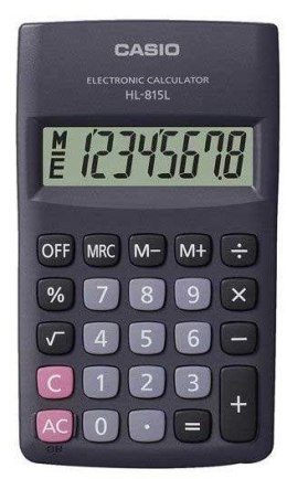 Kalkulator CASIO kieszonkowy HL-815L-BK-S