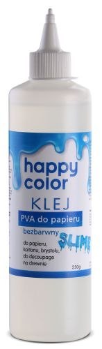 Klej do papieru PVA HAPPY COLOR butelka 250g