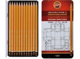 Komplet ołówków grafitowych KOH-I-NOOR 1502/I Technic HB-10H 12szt.