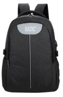 Plecak 43cm (17") BENIAMIN młodzieżowy z USB - czarny basic
