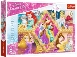 Puzzle 160 TREFL Disney Księżniczki - Przygody księżniczek
