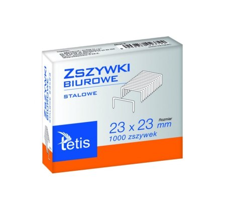 Zszywki biurowe TETIS HD 23/23;240 kart.;1000szt Zszywki biurowe TETIS HD 23/23;240 kart.;1000szt