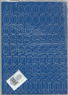 Cyfry samoprzylepne ART-DRUK 25mm niebieskie Helvetica 10 arkuszy