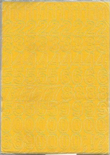 Cyfry samoprzylepne ART-DRUK 25mm żółte Helvetica 10 arkuszy Cyfry samoprzylepne ART-DRUK 25mm żółte Helvetica 10 arkuszy
