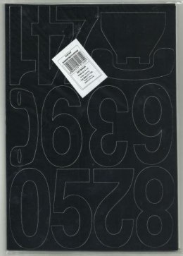 Cyfry samoprzylepne ART-DRUK 80mm czarne Helvetica 10 arkuszy