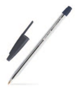 Długopis biurowy Profice przezroczysty czarny a' 25szt