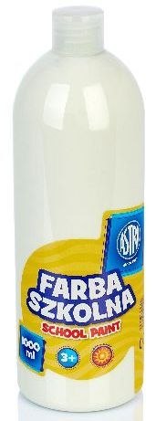 Farba szkolna Astra 1000 ml - biała