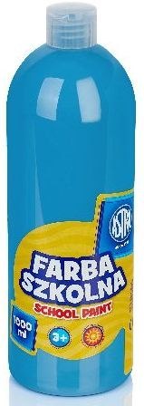 Farba szkolna Astra 1000 ml - niebieska