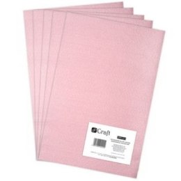 Filc poliestrowy DPCRAFT A4 5szt. - Light pink