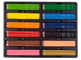 Kredki CRICCO trójkątne 12x12 kolorów, zestaw szkolny