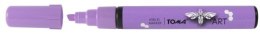 Marker akrylowy TOMA 2, 5mm ścięty - fioletowy