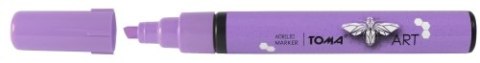 Marker akrylowy TOMA 2, 5mm ścięty - fioletowy