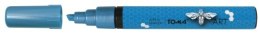 Marker akrylowy TOMA 2, 5mm ścięty - niebieski metallic