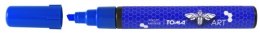 Marker akrylowy TOMA 2, 5mm ścięty - niebieski
