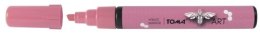 Marker akrylowy TOMA 2, 5mm ścięty - różowy